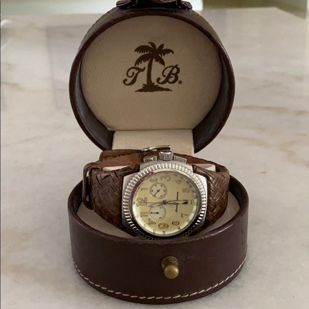 Tommy Bahama Brown Leather Men’s Watch